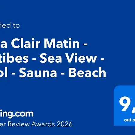 Clair Matin - - Sea View - Pool - Sauna - Vila